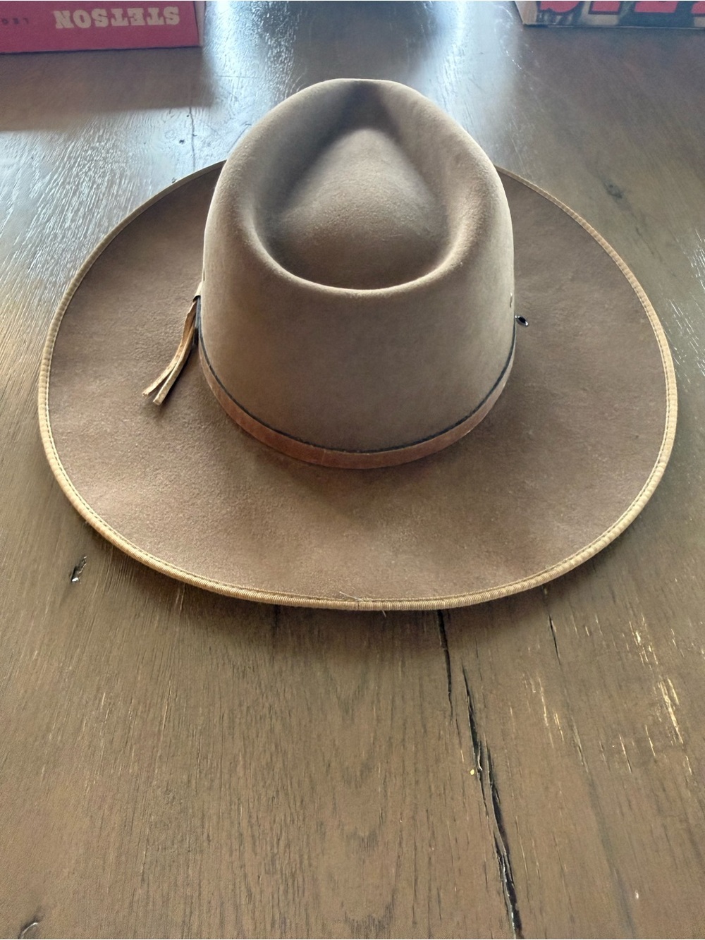 Vintage Stetson 4X Beaver Aussie Outback Hat Like New In Box Size 7 1/4